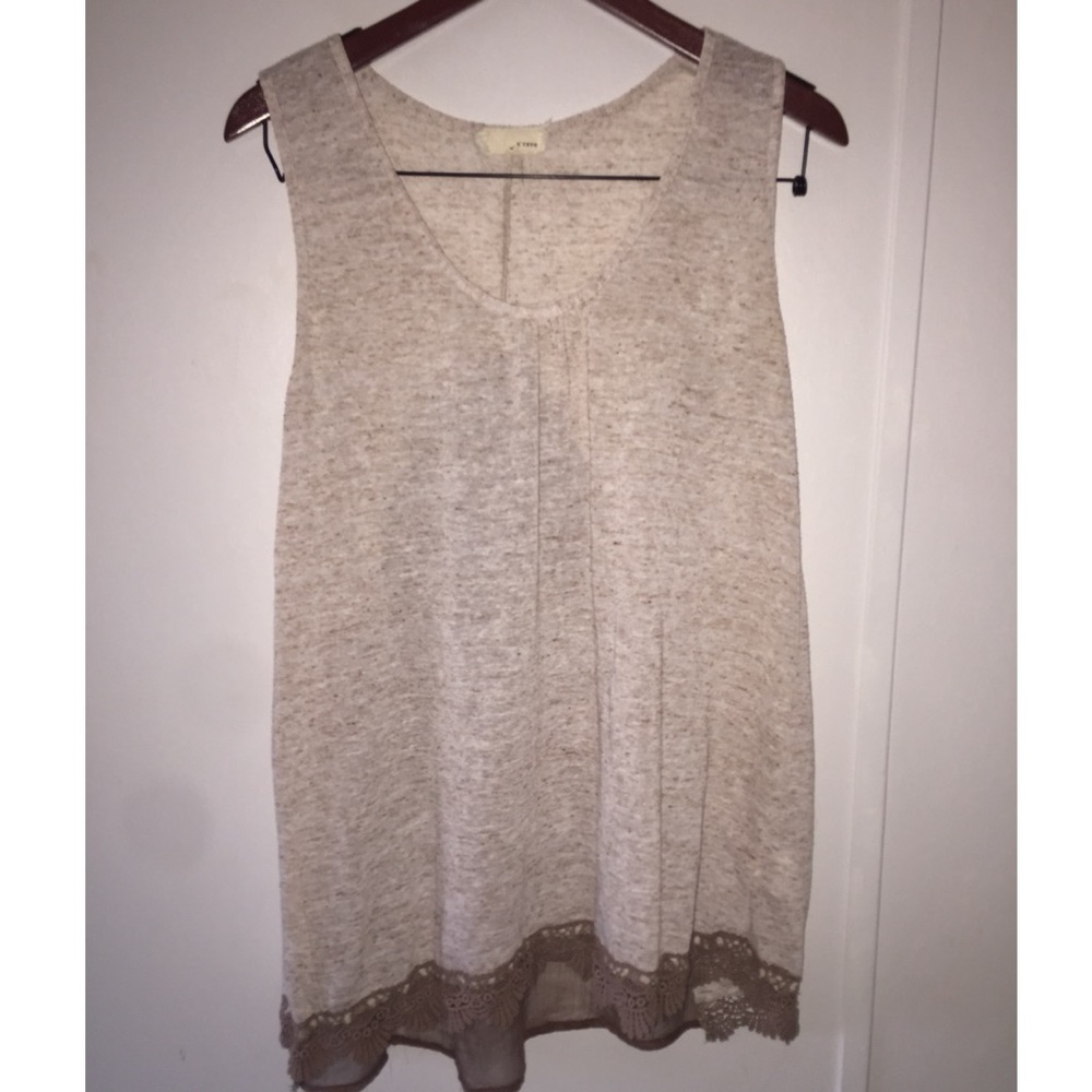 a'reve Tan and Brown Tanktop